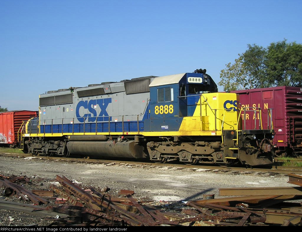 CSXT 8888 Welded To The Rail At New River Yard